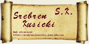 Srebren Kusicki vizit kartica